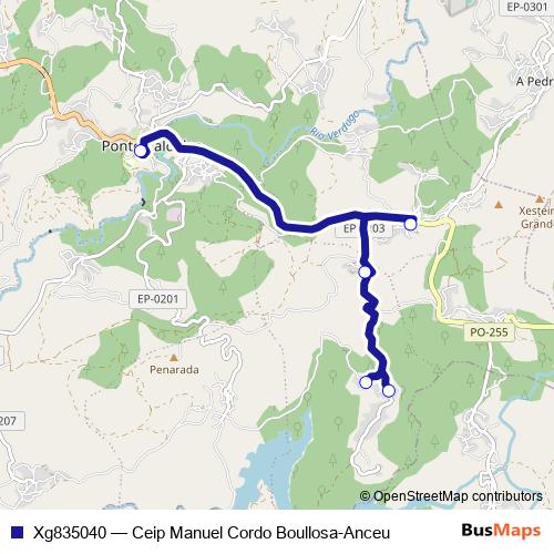 Xg835040 bus Line Map