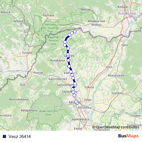 Vesz 35414 rail Line Map