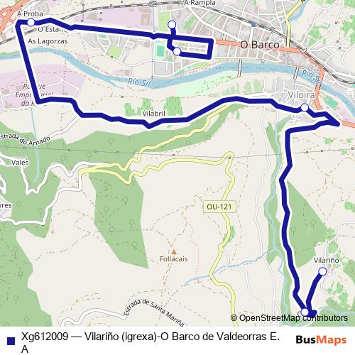 Xg612009 bus Line Map