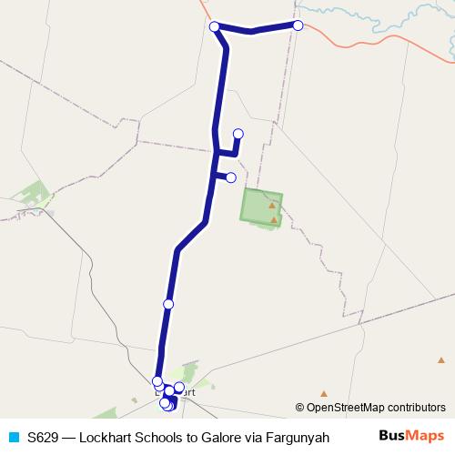 S629 bus Line Map