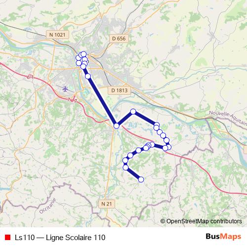 Ls110 bus Line Map