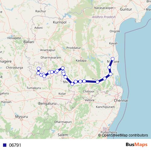 06791 bus Line Map