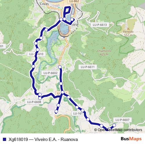 Xg618019 bus Line Map