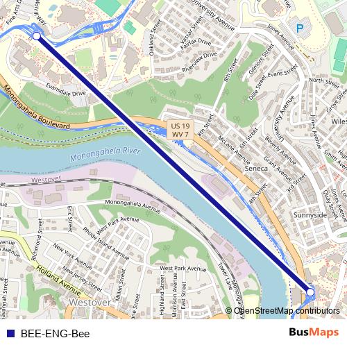 BEE-ENG-Bee tram Line Map