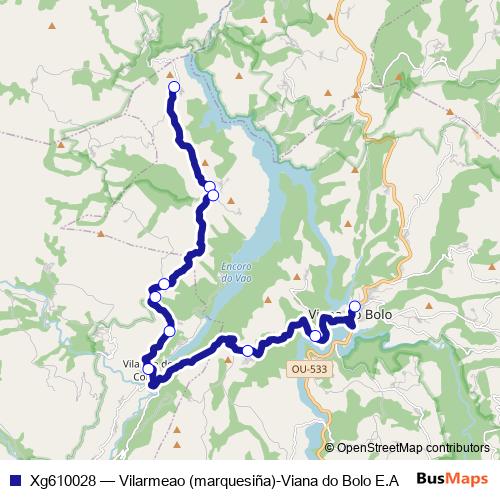 Xg610028 bus Line Map