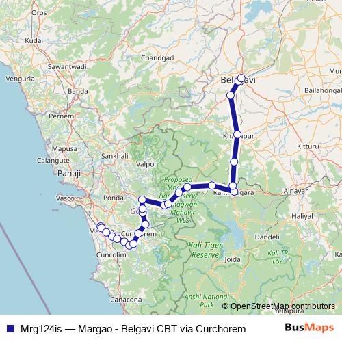 Mrg124is bus Line Map