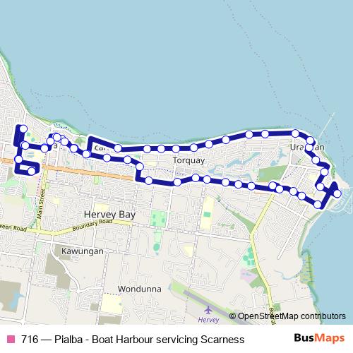 716 bus Line Map
