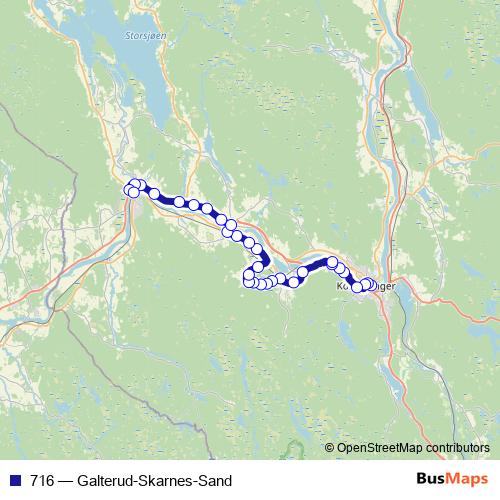 716 bus Line Map