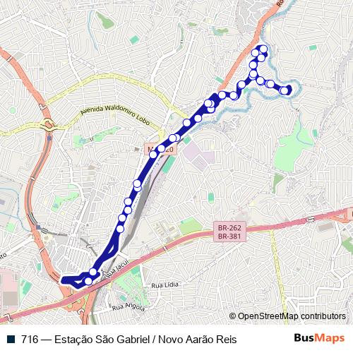 716 bus Line Map