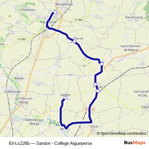 63-Ls226b bus Line Map