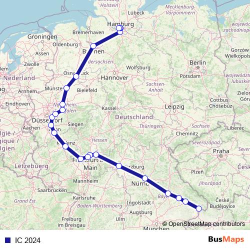 IC 2024 rail Line Map
