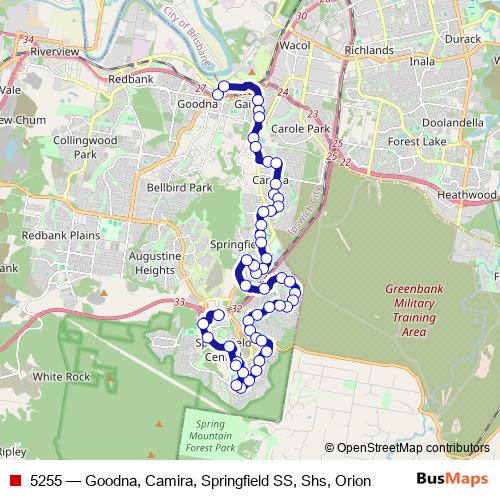 5255 bus Line Map