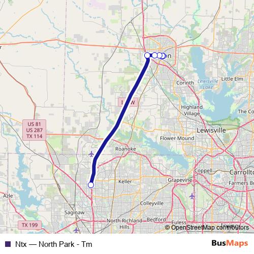 Ntx bus Line Map