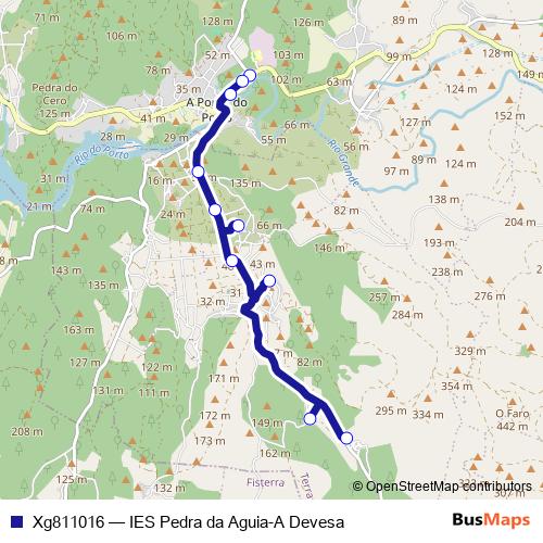 Xg811016 bus Line Map