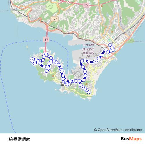 絵鞆循環線 bus Line Map