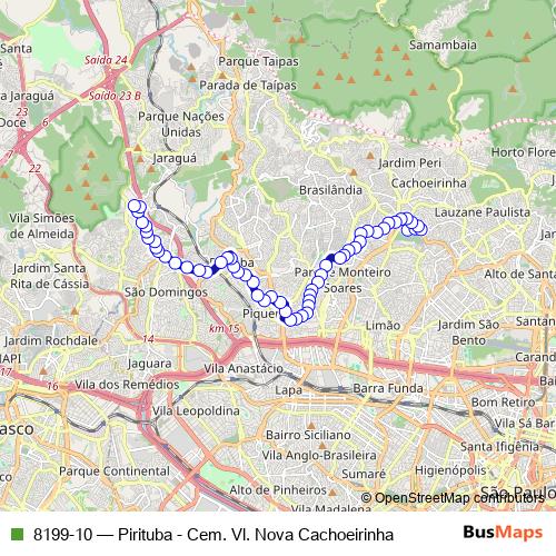 8199-10 bus Line Map