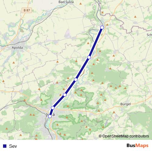 Sev bus Line Map