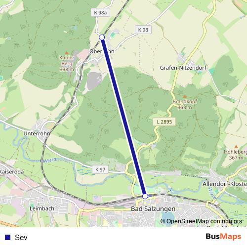 Sev bus Line Map
