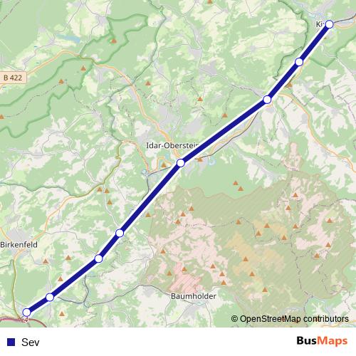 Sev bus Line Map