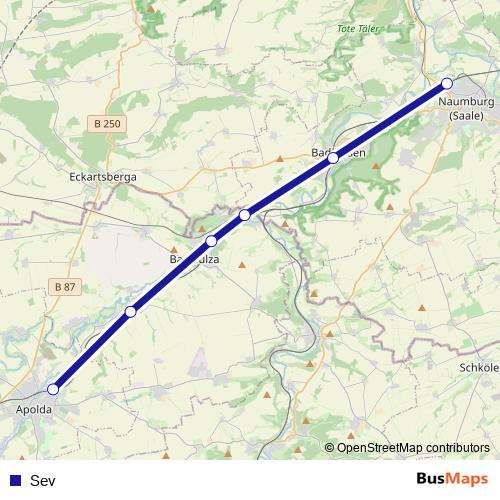 Sev bus Line Map