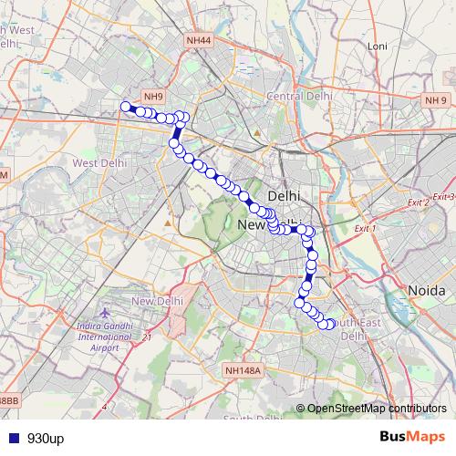 930up bus Line Map