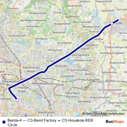 Bemla-4 bus Line Map