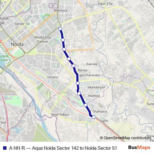 A NN R metro Line Map