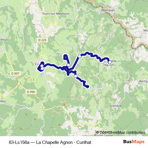 63-Ls156a bus Line Map