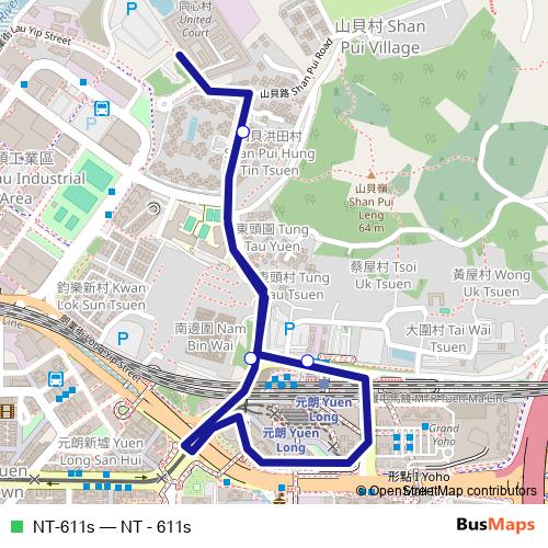 NT-611s bus Line Map
