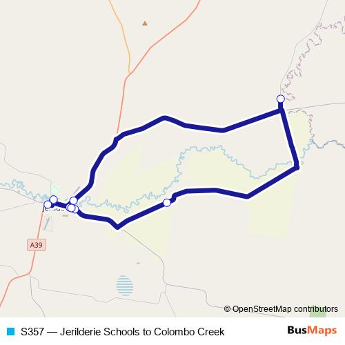 S357 bus Line Map