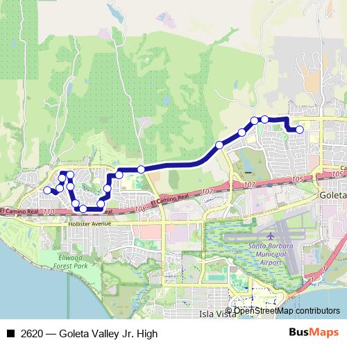 2620 bus Line Map