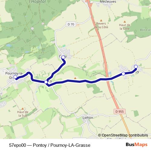 57epo00 bus Line Map