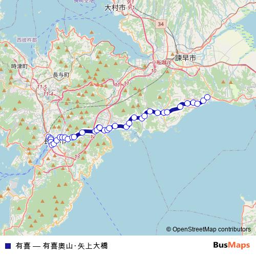 有喜 bus Line Map
