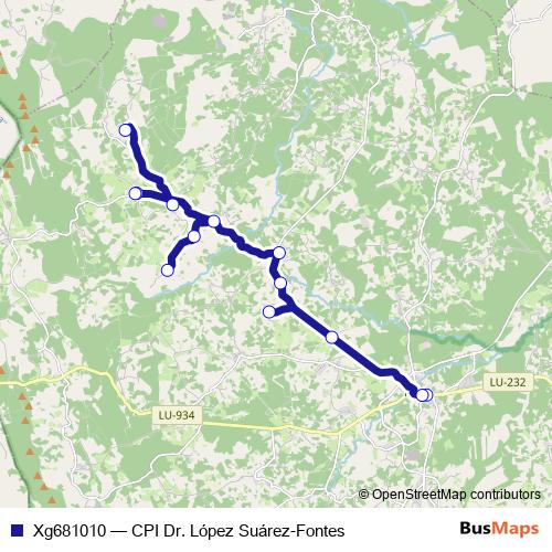 Xg681010 bus Line Map