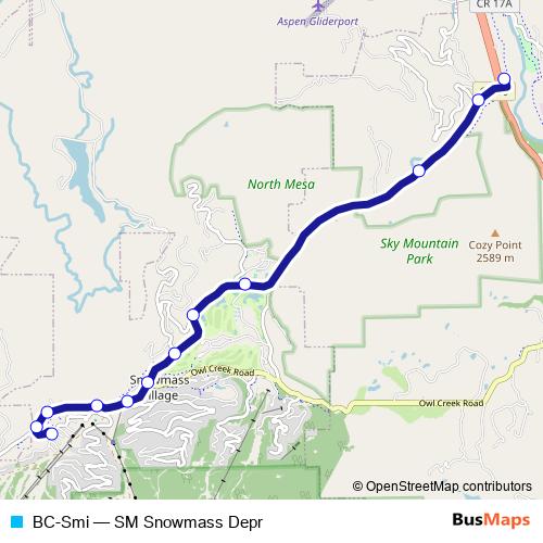 BC-Smi bus Line Map