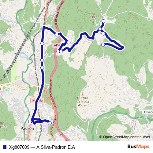 Xg807009 bus Line Map