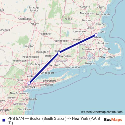 PPB 5774 bus Line Map