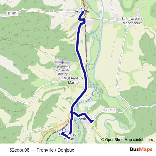52edou06 bus Line Map