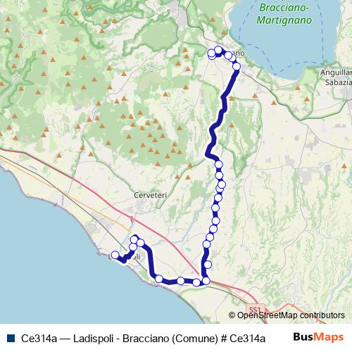 Ce314a bus Line Map