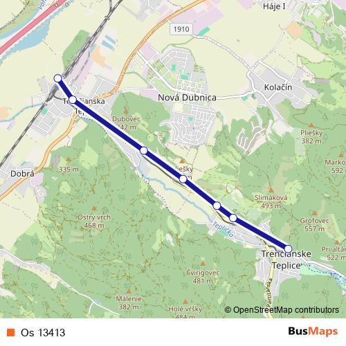 Os 13413 rail Line Map