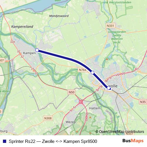 Sprinter Rs22 rail Line Map