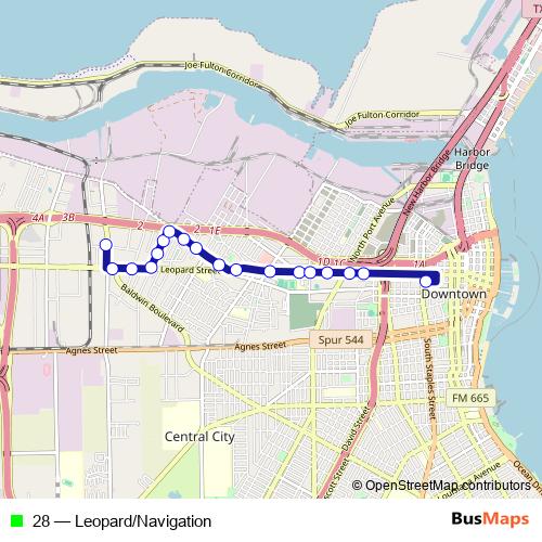 28 bus Line Map