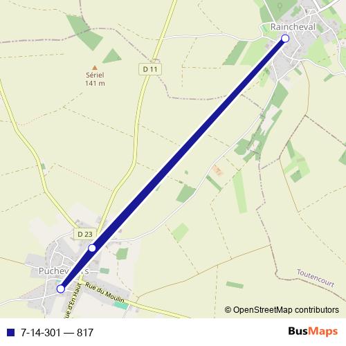 7-14-301 bus Line Map