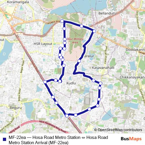 MF-22ea bus Line Map