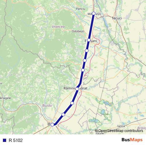 R 5102 rail Line Map