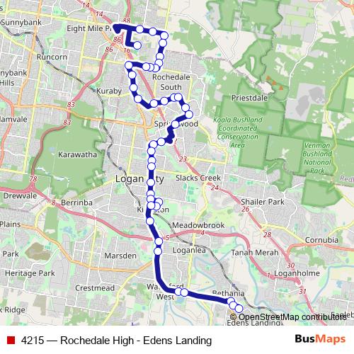 4215 bus Line Map