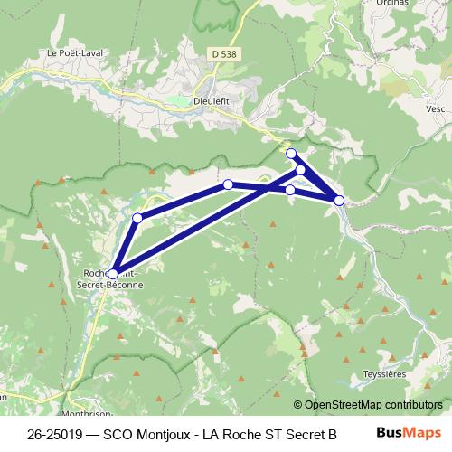 26-25019 bus Line Map