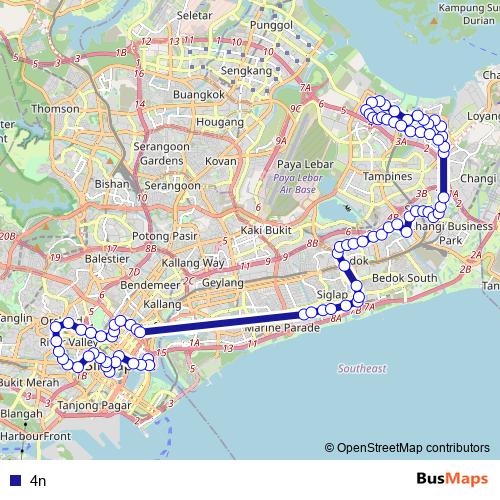 4n bus Line Map