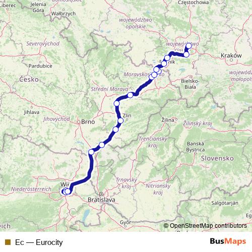 Ec rail Line Map