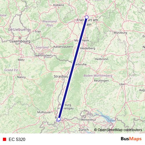 EC 5320 rail Line Map